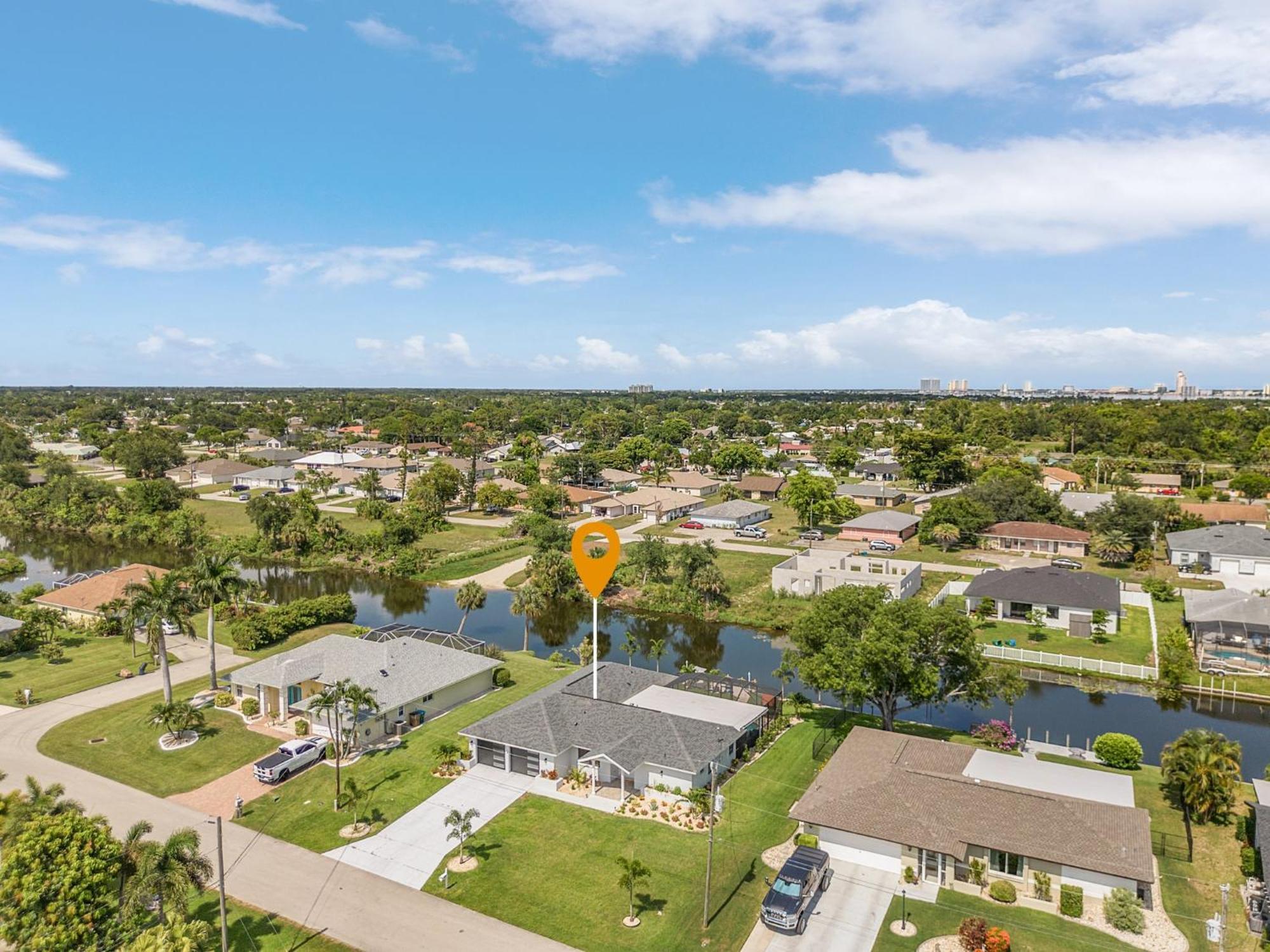 Cozy Retreat, Heated Pool, Water Canal, Bikes,3 Bedroom Cape Coral Eksteriør bilde
